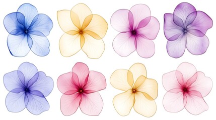 Fototapeta premium Delicate floral artwork creative studio digital art colorful design aesthetic viewpoint