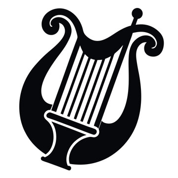recommend clip art: Simple Vector Illustration of a Lyre