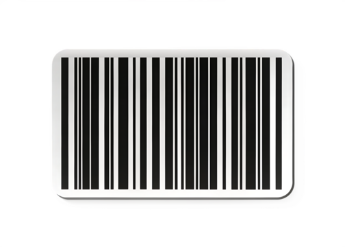 Barcode icon isolated on white background PNG , AI GENERATED