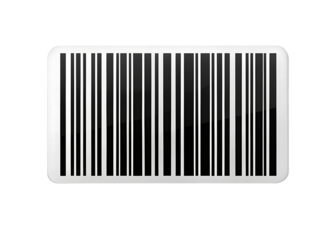 Barcode icon isolated on white background PNG , AI GENERATED