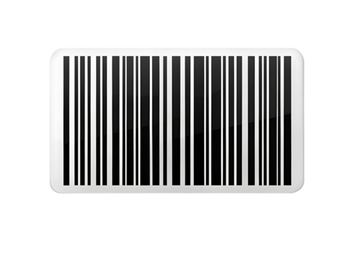 Barcode icon isolated on white background PNG , AI GENERATED