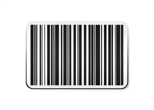 Barcode icon isolated on white background PNG , AI GENERATED
