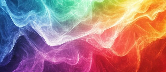 Abstract Rainbow Nebula: A Vivid Symphony of Colors