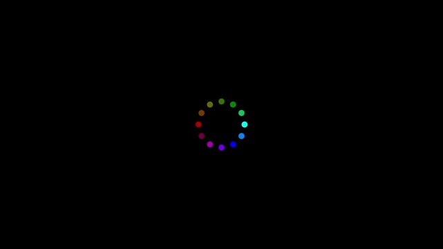 Colorful Looping Spinner Background Animation &ndash; 10s Seamless
