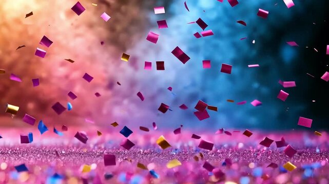 Colorful Confetti Celebration Festive Background for Joyful Parties and Vibrant Decorations