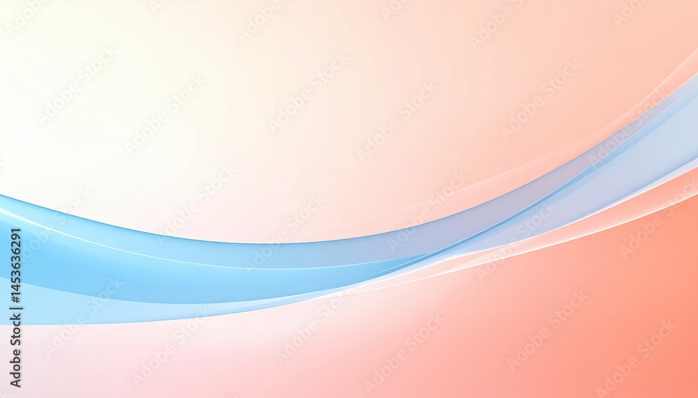Poster calming abstract wave patterns digital art soft color gradients tranquil background aesthetic viewpo