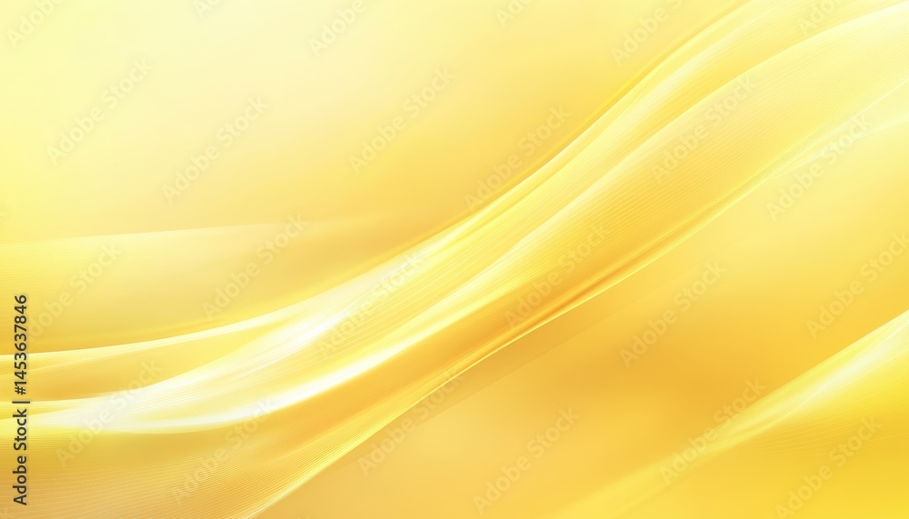 Fototapete Abstract Gold Wavy Background with Smooth Gradient Texture and Light Effects Elegant Design with Dynamic Flowing Shapes and Decorative Elements