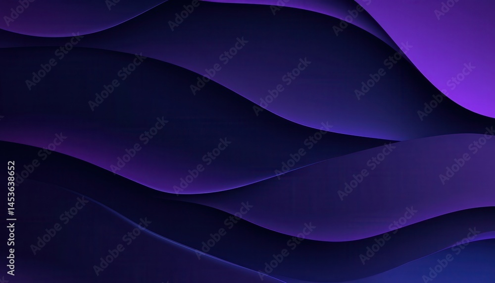 Aufkleber Abstract Purple Waves Background Texture Gradient for Modern Graphic Design Template with Dynamic Smooth Curves Presentation Backdrop