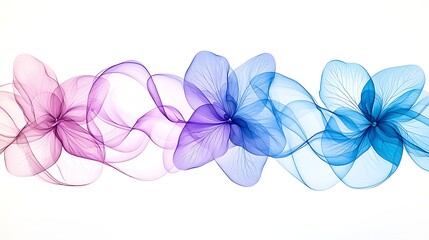 Obraz premium Floral watercolor style abstract art botanical beauty creative design soft colors