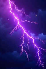 Vibrant purple lightning strike, cosmic energy , abstract, texture