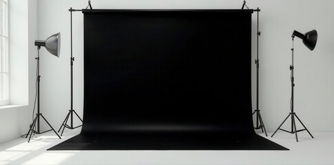 Clean black backdrop, bright white lighting Perfect for product photography , graphic, product