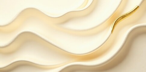 Creamy beige, ivory, and gold foil strokes Luxurious texture , rich, subtle, handcrafted