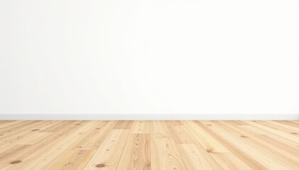 Smooth, light oak wood floor isolated on pure white, photography, wooden floor, hardwood floor