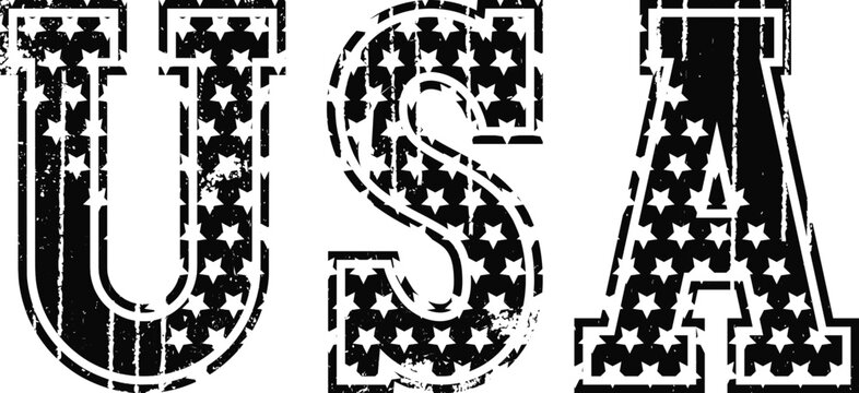 Distressed USA Svg Png,4th Of July Svg