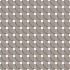 Obraz premium Overlapping circle wave line seamless Pattern.