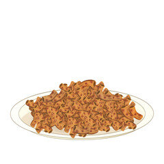 Makroni  Food Traditional Illustration 