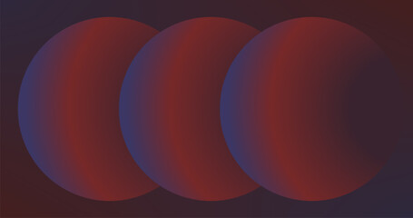 Dark Purple Red Gradient Circles on middle of  Abstract Background