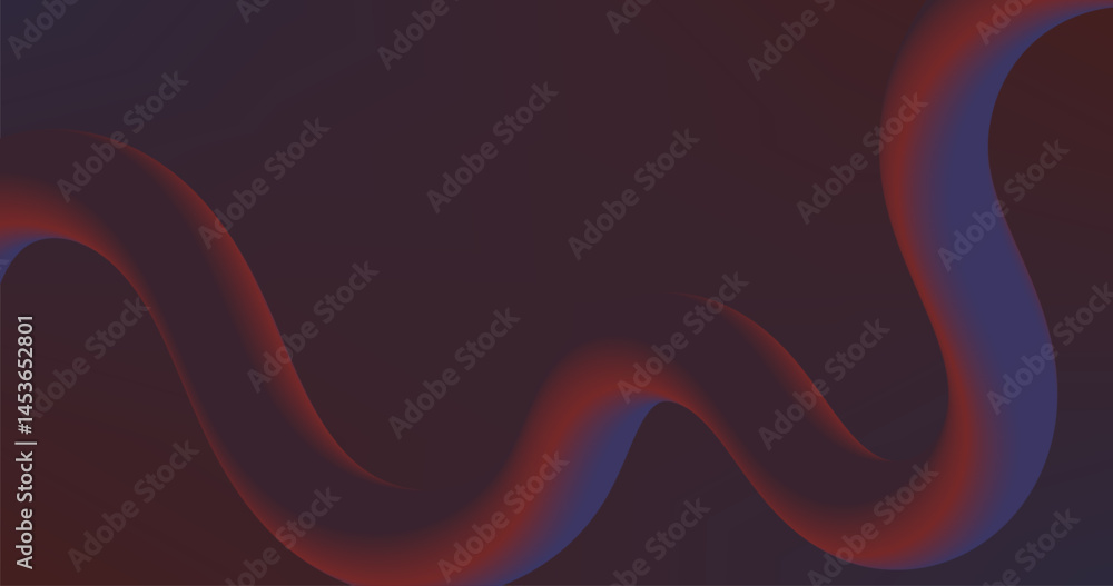 Poster dark red purple gradient abstract background with fluid line vector illustration