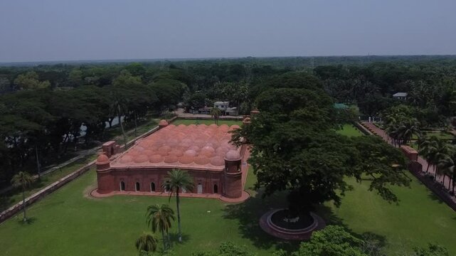The most popular Sixty Dome Mosque, is a mosque in Bagerhat, Bangladesh. It is a part of the Mosque City of Bagerhat, a UNESCO World Heritage Site Bangladesh