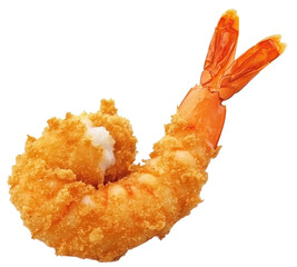 Crispy Golden Fried Shrimp Tempura Isolated