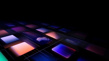 3d grid full of apps