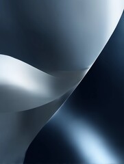 Abstract Gradient Background with Sleek Metallic Finishes and Cool Tones