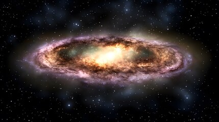 Fototapeta premium Stunning Ring Galaxy Image Space Exploration Cosmic Wonder Celestial Phenomena Starry Night