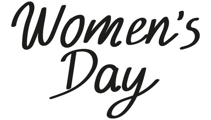 Women's Day text design for celebration and empowerment. mother's day concept