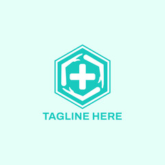 Obraz premium Logo for hand sanitizer or for health center