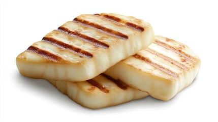 Grilled cheese slices stacked