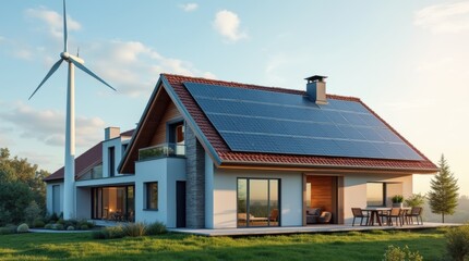 Energy efficient smart home with renewable power solutions

