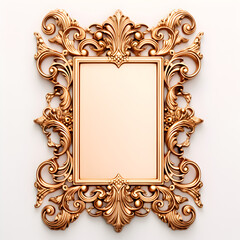 vintage frame with gold ornament