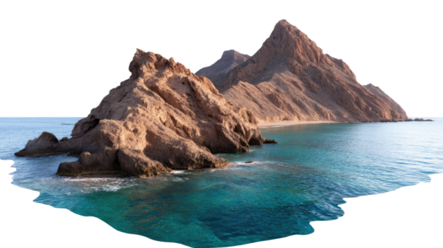 Seascape and Rugged Beauty: Captivating the stunning beauty of rugged coastal cliffs meeting the expansive, clear turquoise ocean.