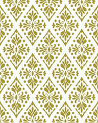 seamless, damask pattern, symmetrical, an elegant and classic vintage wallpaper effect. loth fabric floral, tile design, women, women-cloth, hand-drawing, repeatable, fashion, summer wear, background