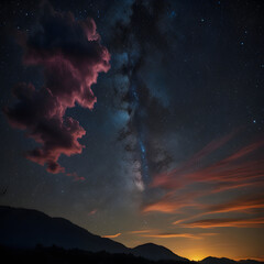 Fototapeta premium northern lights in the night