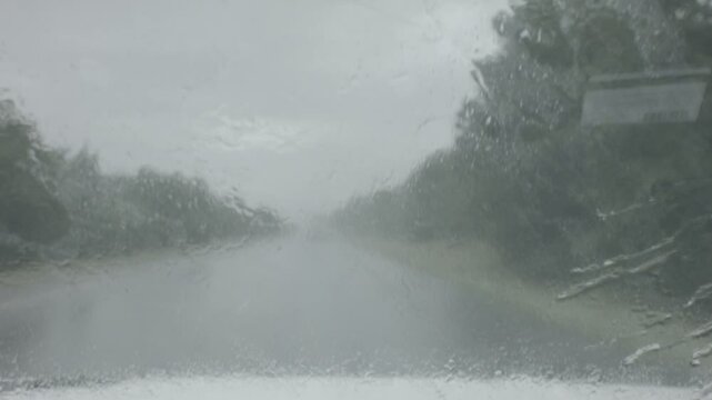 Rain on a windsheild