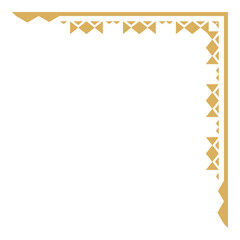 Corner element with vintage ornamental design.