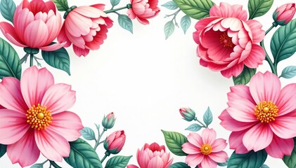 Intricate interwoven blossoms, watercolor style, pastel tones, pretty, background, floral wallpaper