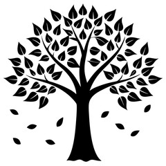 Obraz premium Fall-tree vector design perfect for print, sublimation, crafts, and decor.