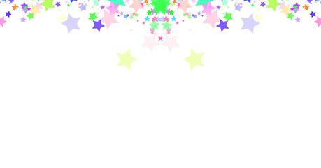 Colorful Stars Confetti Png Shape Transparent Background
