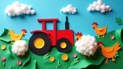 Farm theme (pets, tractors)
