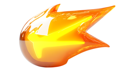 Realistic bolt icon, 3D cartoon plastic style, isolated on white background