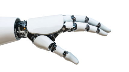 Advanced robotic arm, bionic technology design, cut out transparent