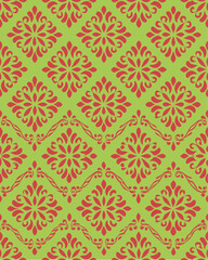 seamless, damask pattern, symmetrical, an elegant and classic vintage wallpaper effect. loth fabric floral, tile design, women, women-cloth, hand-drawing, repeatable, fashion, summer wear, background