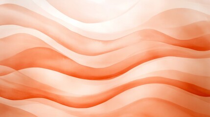 Fototapeta premium Undulating terracotta waves swirl serenely, evoking sunrise serenity, reminiscent of Desert Festival celebrations and abstract autumn art motifs