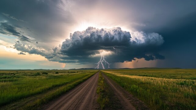 Thunderous symphony of electric veins under looming tempest, embracing natures chaos for Tempestade Day and meteorological marvel enthusiasts