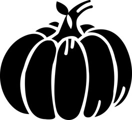 set of Halloween pumpkins Halloween pumpkin icons Icon illustration of a set of Halloween pumpkin silhouettes of plants black and white vector illustration, isolated on transparent background