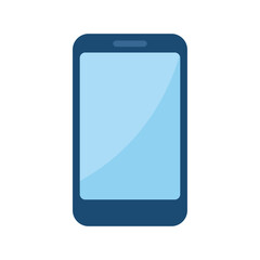 Modern Flat Smartphone Icon – Sleek Digital Communication Device