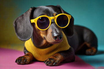 Fototapeta premium Portrait of a purebred dog