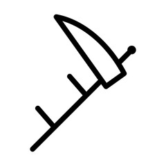 scythe line icon